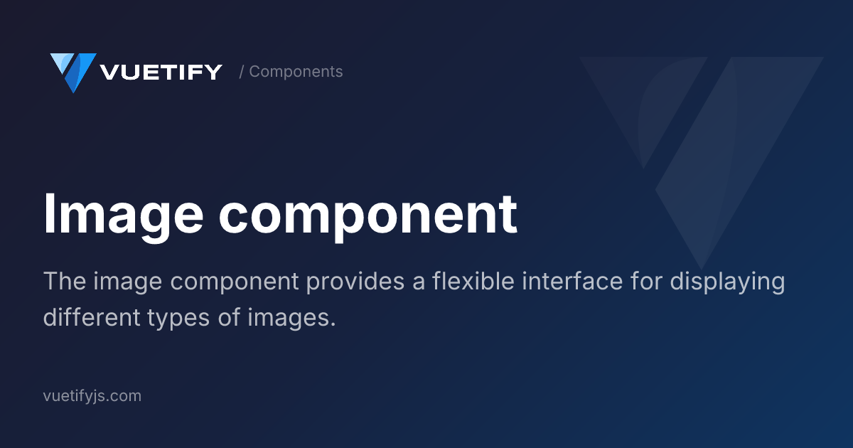 Image component — Vuetify